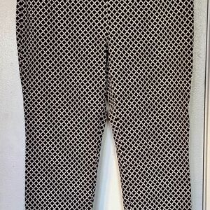 Chico's Geometric Black and White Trousers